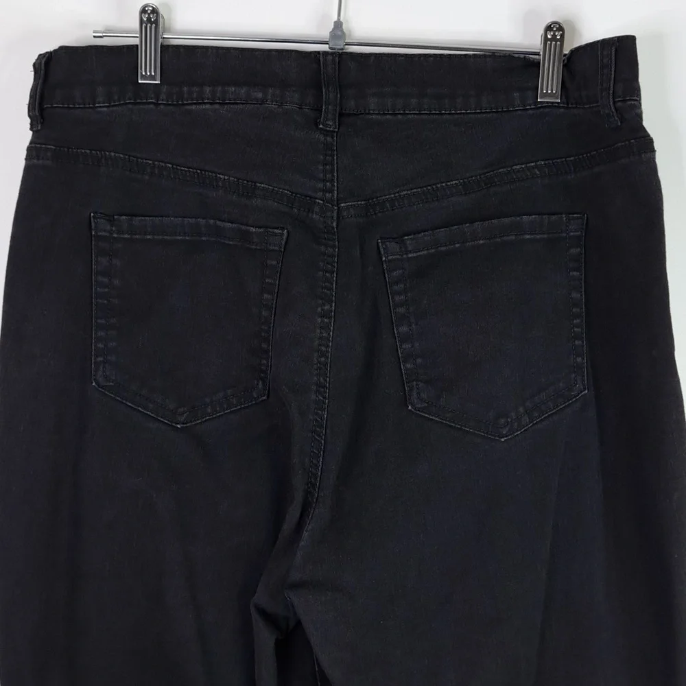 Terra & Sky Skinny Faded Black Jeans Size 16W - Picture 5 of 14